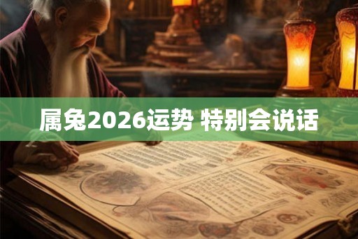 属兔2026运势 特别会说话