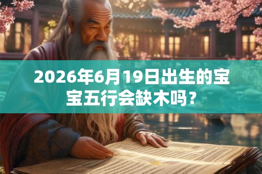 2026年6月19日出生的宝宝五行会缺木吗? 2026年6月19日出生的宝宝五行会缺木吗?