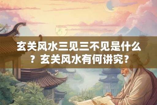 玄关风水三见三不见是什么？玄关风水有何讲究？