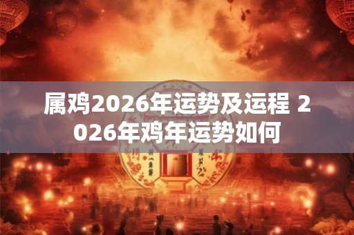 属鸡2026年运势及运程 2026年鸡年运势如何 属鸡2026年运势及运程 2026年鸡年运势如何