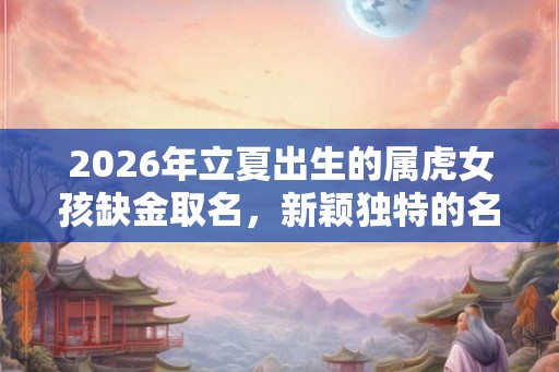 2026年立夏出生的属虎女孩缺金取名，新颖独特的名字精选