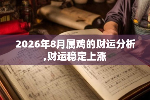 2026年8月属鸡的财运分析,财运稳定上涨
