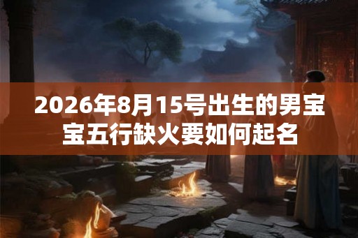 2026年8月15号出生的男宝宝五行缺火要如何起名 2026年8月15号出生的男宝宝五行缺火要如何起名