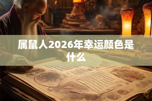 属鼠人2026年幸运颜色是什么