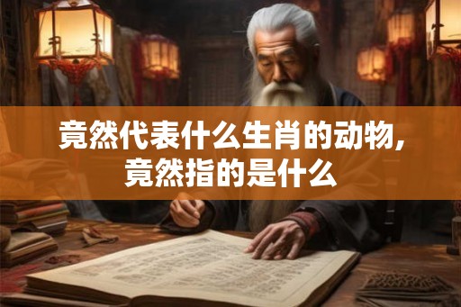 竟然代表什么生肖的动物,竟然指的是什么 竟然代表什么生肖的动物,竟然指的是什么