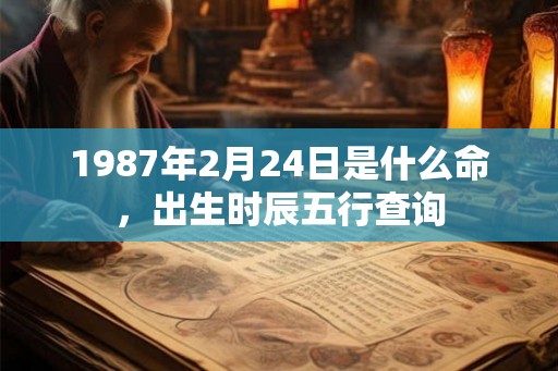 1987年2月24日是什么命,出生时辰五行查询 1987年2月24日是什么命,出生时辰五行查询