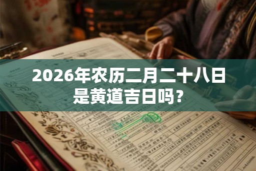 2026年农历二月二十八日是黄道吉日吗？