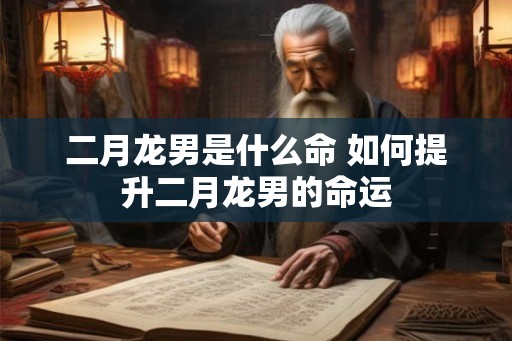 二月龙男是什么命 如何提升二月龙男的命运 二月龙男是什么命 如何提升二月龙男的命运