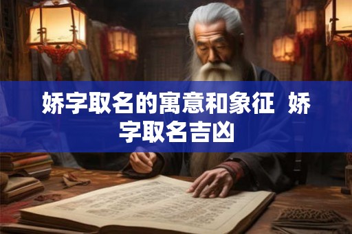 娇字取名的寓意和象征  娇字取名吉凶