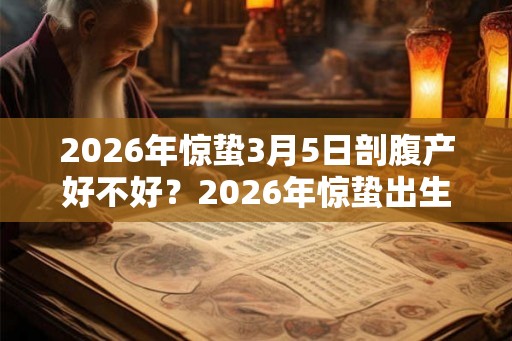 2026年惊蛰3月5日剖腹产好不好？2026年惊蛰出生好不好？