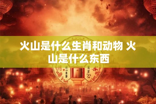 火山是什么生肖和动物 火山是什么东西