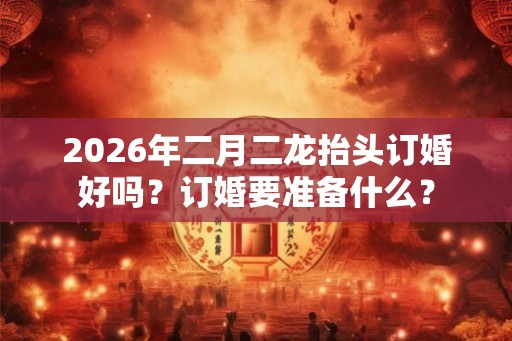 2026年二月二龙抬头订婚好吗？订婚要准备什么？