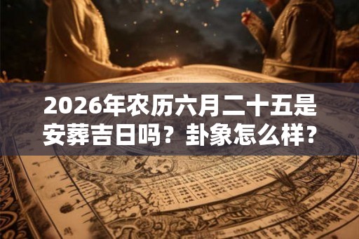 2026年农历六月二十五是安葬吉日吗？卦象怎么样？