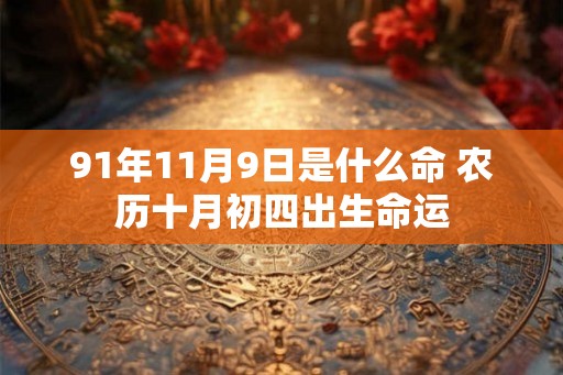 91年11月9日是什么命 农历十月初四出生命运