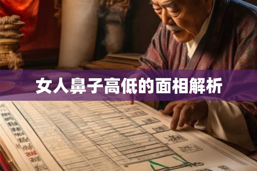 女人鼻子高低的面相解析