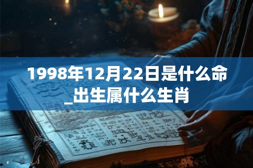 1998年12月22日是什么命_出生属什么生肖