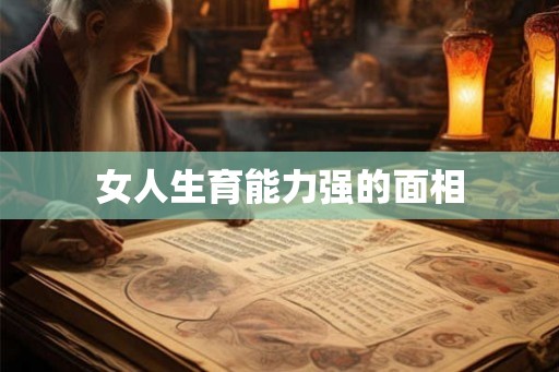 女人生育能力强的面相