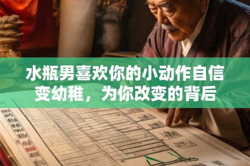 水瓶男喜欢你的小动作自信变幼稚，为你改变的背后