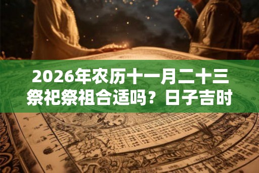 2026年农历十一月二十三祭祀祭祖合适吗？日子吉时有哪些？