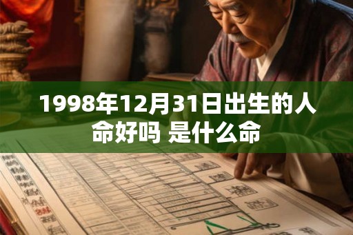 1998年12月31日出生的人命好吗 是什么命