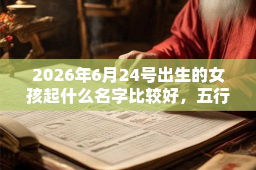 2026年6月24号出生的女孩起什么名字比较好,五行属什么 2026年6月24号出生的女孩起什么名字比较好,五行属什么