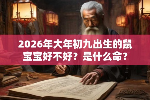 2026年大年初九出生的鼠宝宝好不好？是什么命？