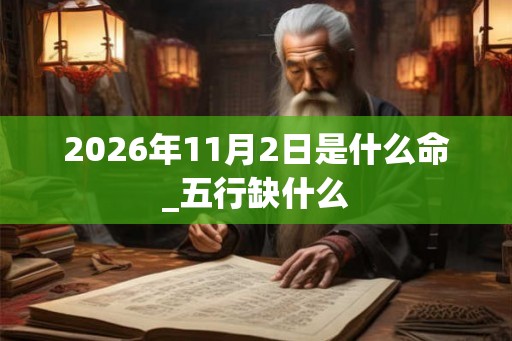 2026年11月2日是什么命_五行缺什么