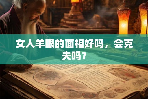女人羊眼的面相好吗，会克夫吗？
