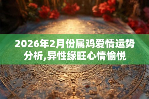 2026年2月份属鸡爱情运势分析,异性缘旺心情愉悦