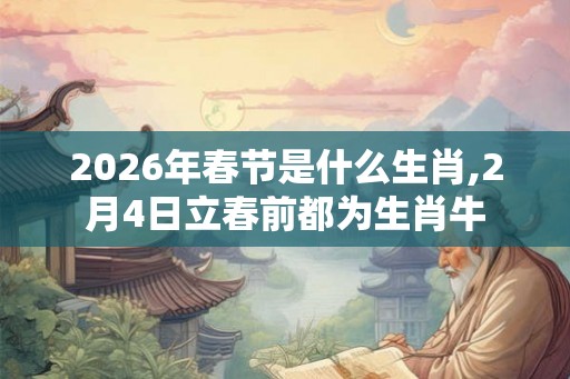2026年春节是什么生肖,2月4日立春前都为生肖牛