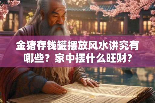 金猪存钱罐摆放风水讲究有哪些？家中摆什么旺财？