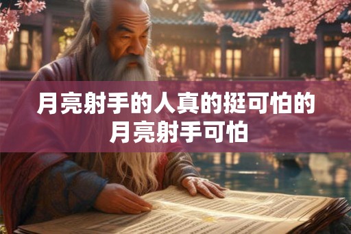 月亮射手的人真的挺可怕的 月亮射手可怕