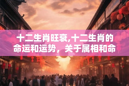 十二生肖旺衰,十二生肖的命运和运势，关于属相和命运