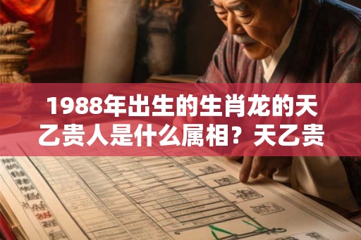 1988年出生的生肖龙的天乙贵人是什么属相？天乙贵人的口诀是什么？