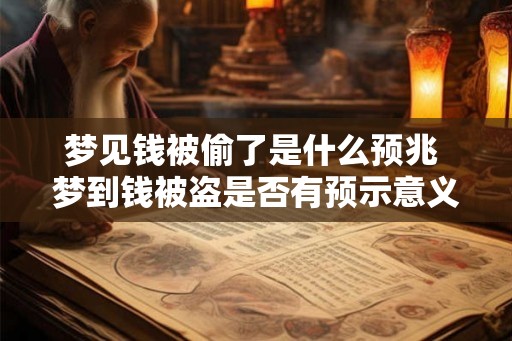 梦见钱被偷了是什么预兆 梦到钱被盗是否有预示意义