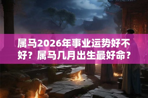 属马2026年事业运势好不好？属马几月出生最好命？