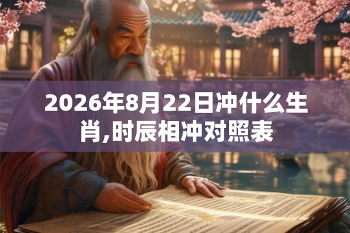 2026年8月22日冲什么生肖,时辰相冲对照表 2026年8月22日冲什么生肖,时辰相冲对照表