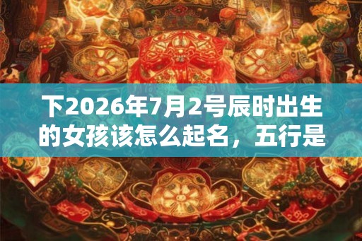 下2026年7月2号辰时出生的女孩该怎么起名,五行是什么? 下2026年7月2号辰时出生的女孩该怎么起名,五行是什么?