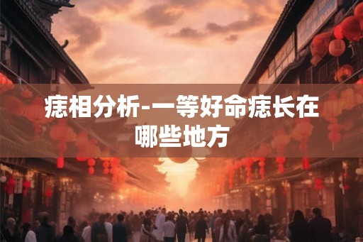 痣相分析-一等好命痣长在哪些地方