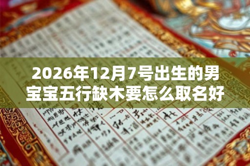 2026年12月7号出生的男宝宝五行缺木要怎么取名好