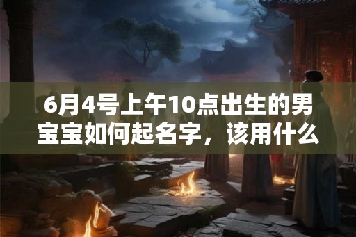 6月4号上午10点出生的男宝宝如何起名字，该用什么字好