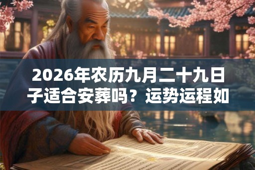2026年农历九月二十九日子适合安葬吗？运势运程如何？