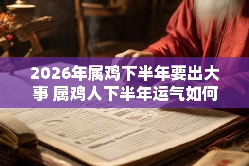 2026年属鸡下半年要出大事 属鸡人下半年运气如何