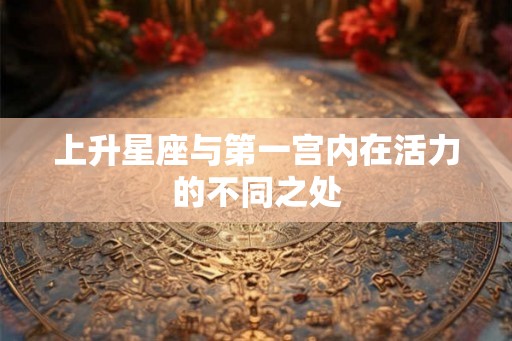 上升星座与第一宫内在活力的不同之处