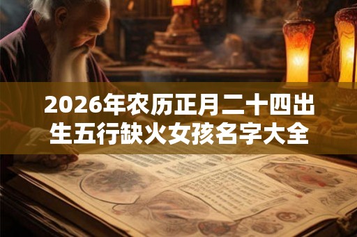 2026年农历正月二十四出生五行缺火女孩名字大全 2026年农历正月二十四出生五行缺火女孩名字大全