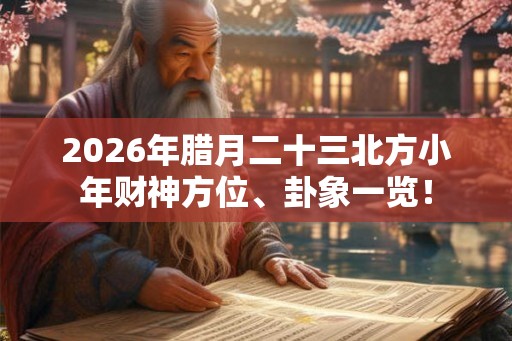 2026年腊月二十三北方小年财神方位、卦象一览！