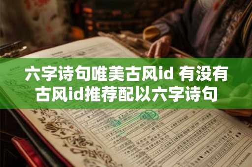 六字诗句唯美古风id 有没有古风id推荐配以六字诗句