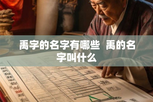 禹字的名字有哪些  禹的名字叫什么