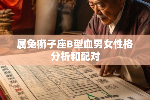 属兔狮子座B型血男女性格分析和配对 属兔狮子座B型血男女性格分析和配对