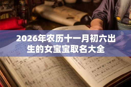 2026年农历十一月初六出生的女宝宝取名大全 2026年农历十一月初六出生的女宝宝取名大全